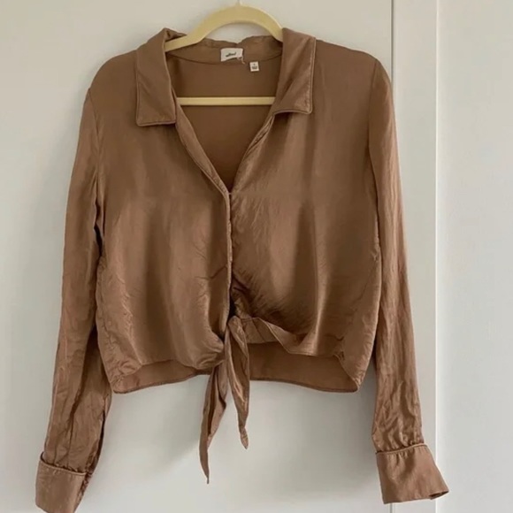 Wilfred Tie Front Blouse - Picture 2 of 3